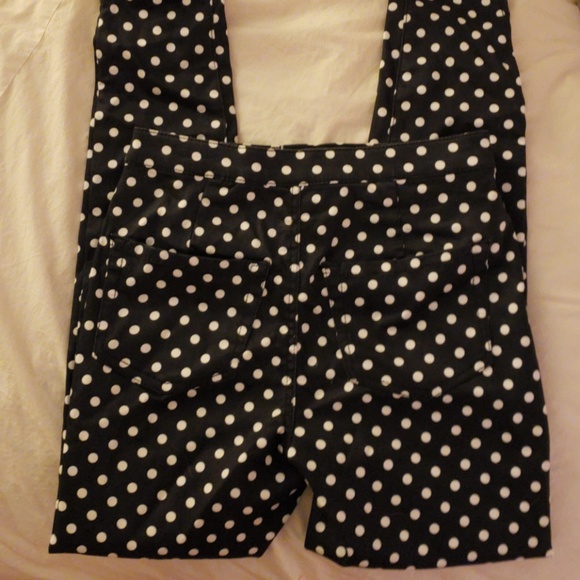 Polka Dot Ankle Pants - Picture 1 of 3